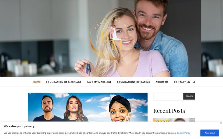 Screenshot of buildthemarriage.com