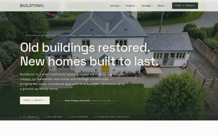Screenshot of buildtonic.co.uk