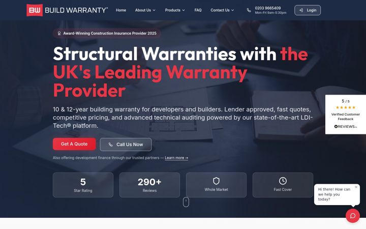 Screenshot of buildwarranty.co.uk