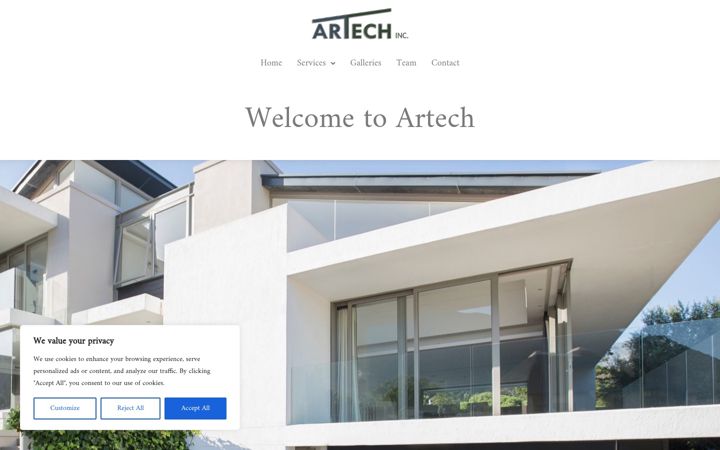 Screenshot of buildwithartech.com