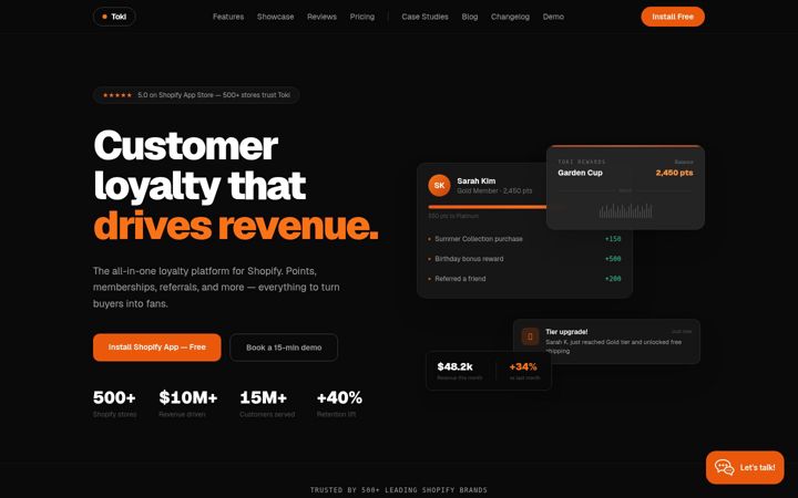 Screenshot of buildwithtoki.com