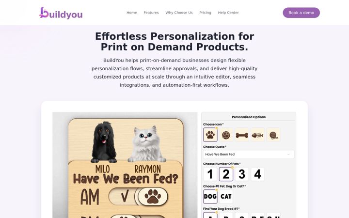 Screenshot of buildyou.io