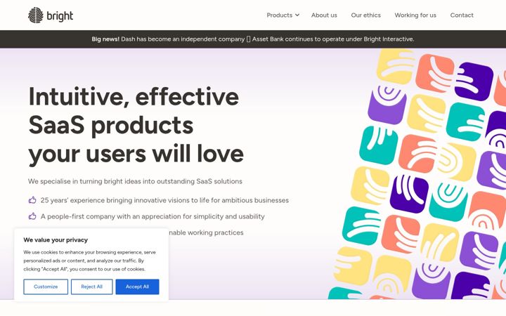 Screenshot of builtbybright.com