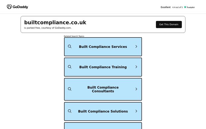 Screenshot of builtcompliance.co.uk