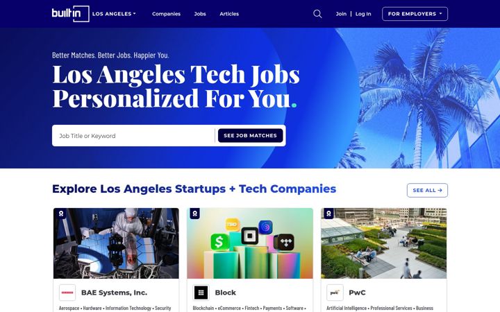 Screenshot of builtinla.com