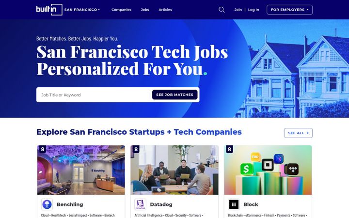Screenshot of builtinsf.com
