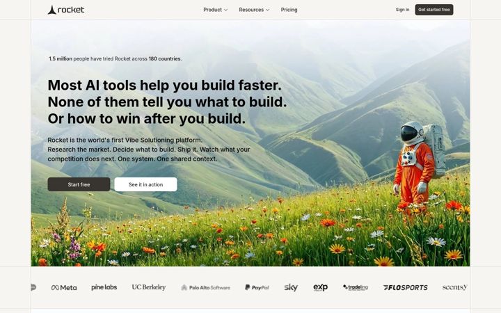 Screenshot of builtwithrocket.new