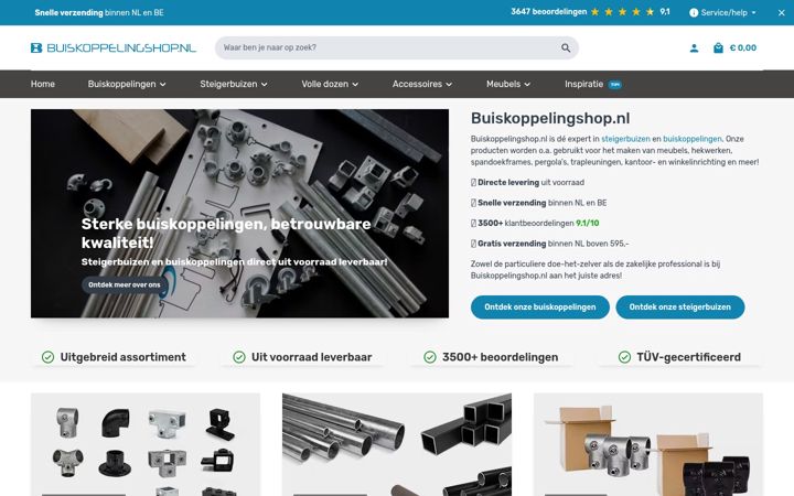Zrzut ekranu buiskoppelingshop.nl