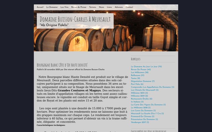 Screenshot of buisson-charles.com