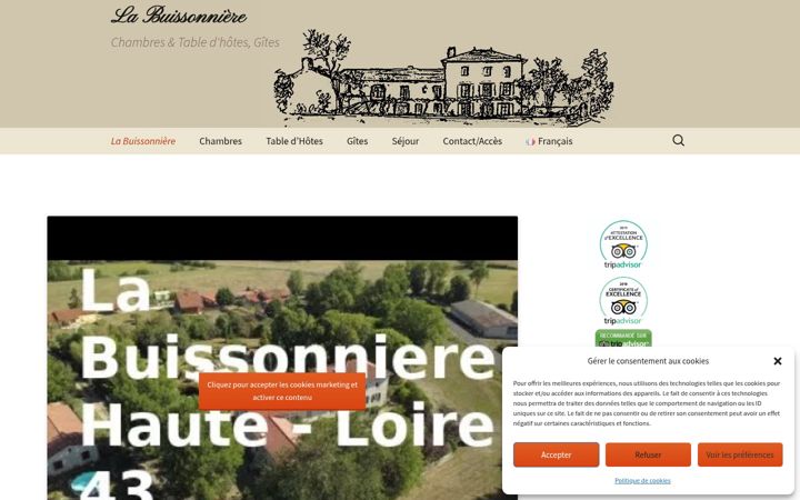 Screenshot of buissonniere-auvergne.fr