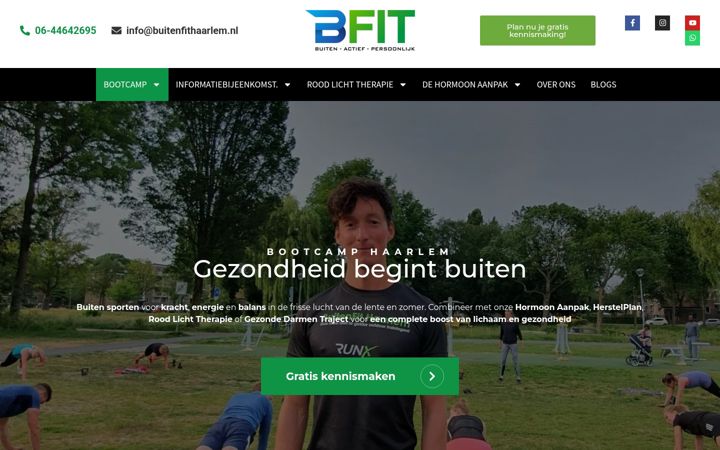 Screenshot of buitenfithaarlem.nl
