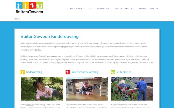Zrzut ekranu buitengewoonkinderopvang.nl