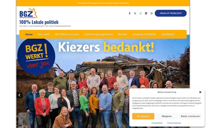 Snímek obrazovky buitengewoonzwartewaterland.nl
