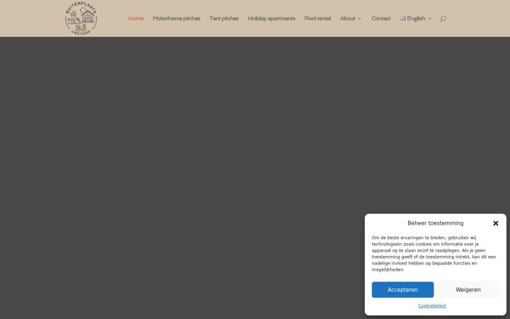 Posnetek zaslona buitenplaatsureterp.nl