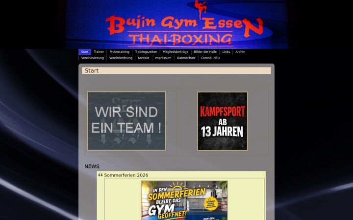 Екранна снимка на bujin-gym.de