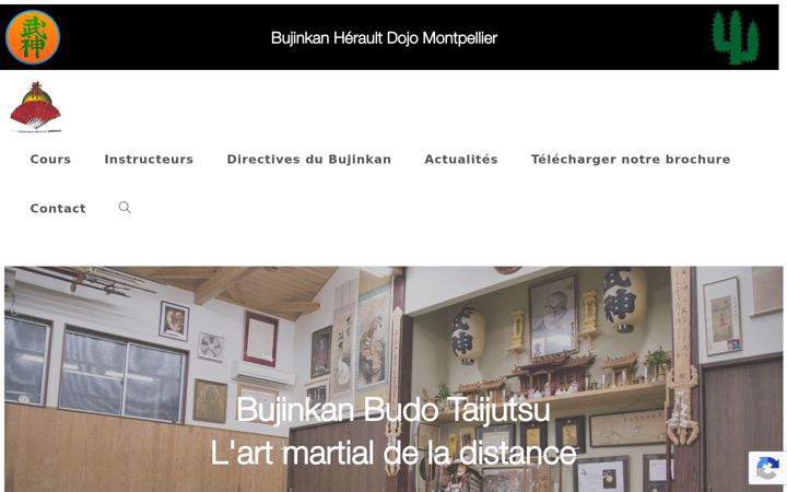Screenshot of bujinkan-montpellier.com