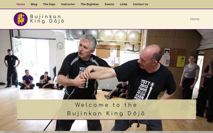 Screenshot of bujinkankingdojo.com