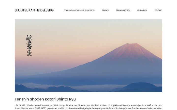 Screenshot του bujutsukan-heidelberg.de