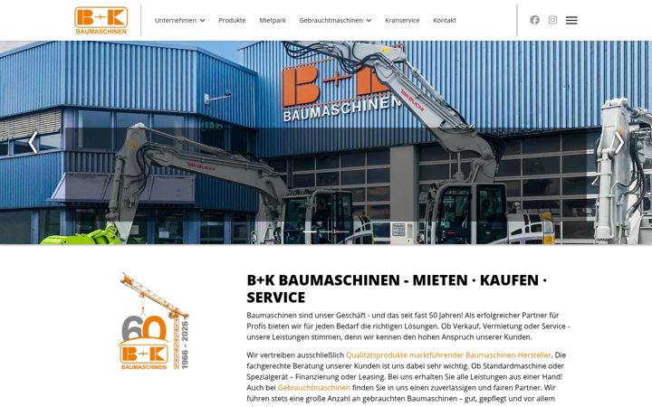 Ekrānuzņēmums no buk-baumaschinen.de