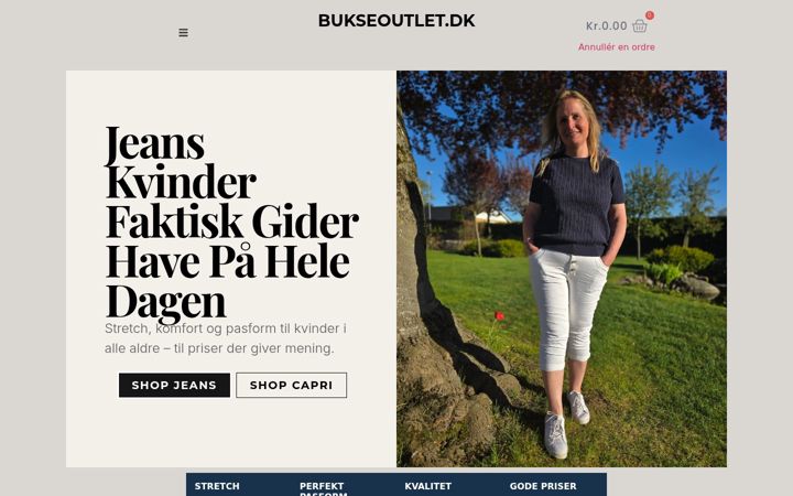 Screenshot of bukseoutlet.dk
