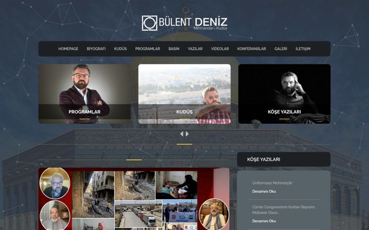 Screenshot του bulentdeniz.com