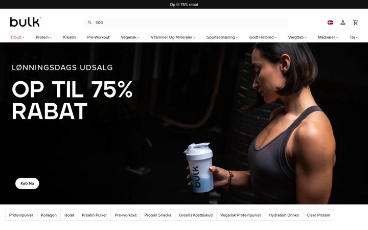 Screenshot van bulk.com