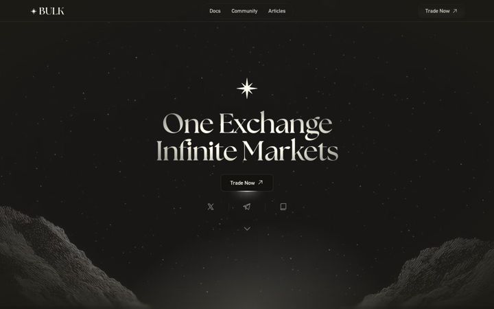 Screenshot of bulk.trade
