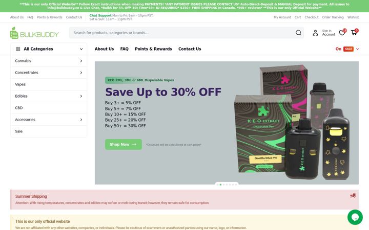 Screenshot of bulkbuddy.co