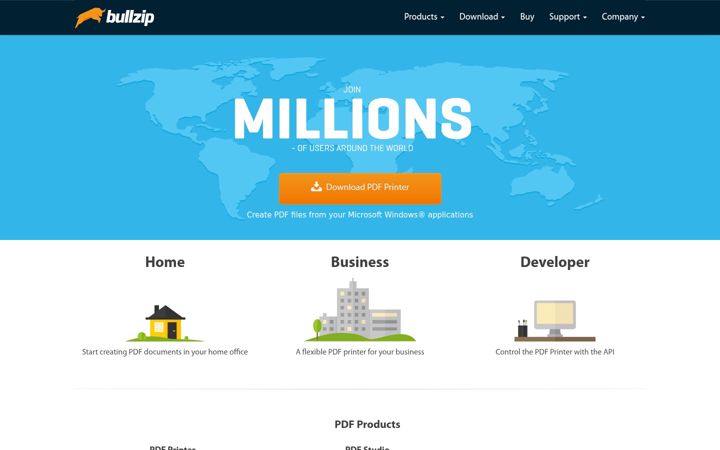 Skärmbild av bullzip.com