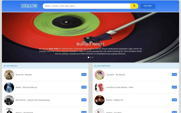 Screenshot of bulmp3.net