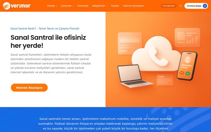 Screenshot of bulutsantralim.com
