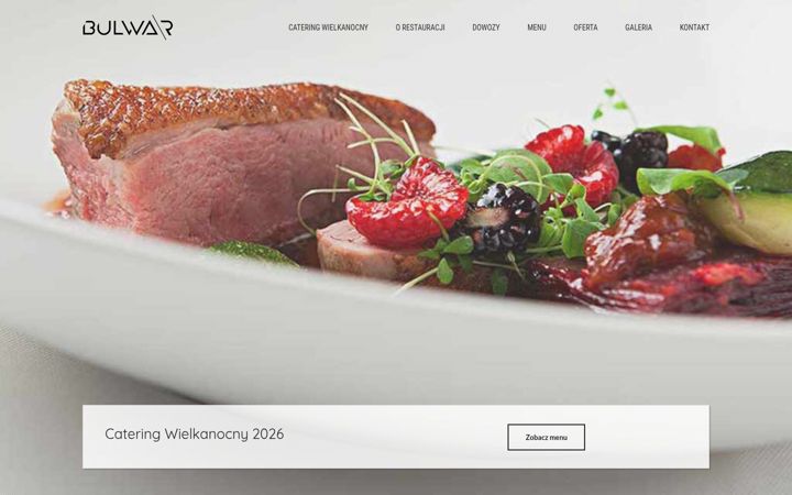 Snímek obrazovky bulwarrestauracja.pl
