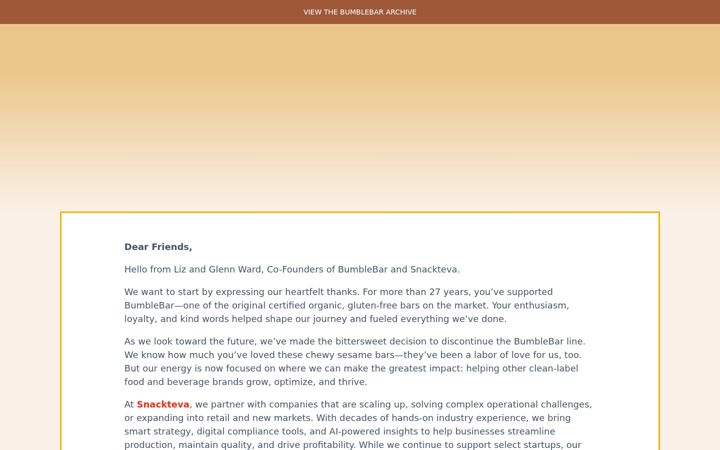 Screenshot of bumblebar.com