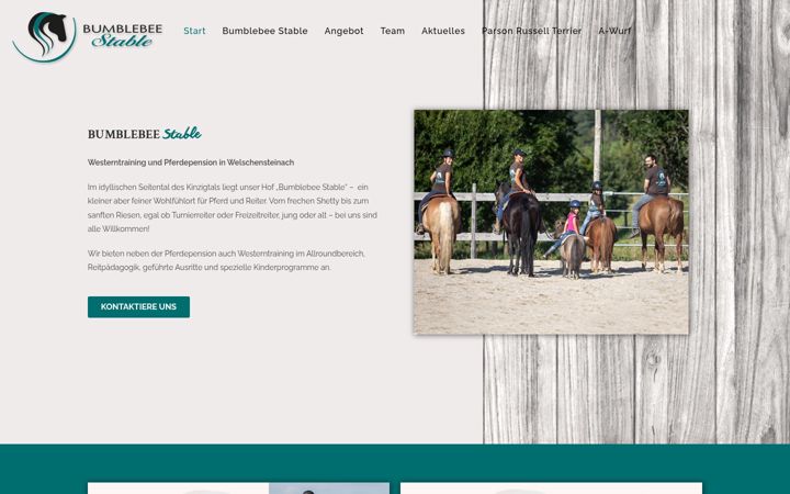 Ekrānuzņēmums no bumblebee-stable.de