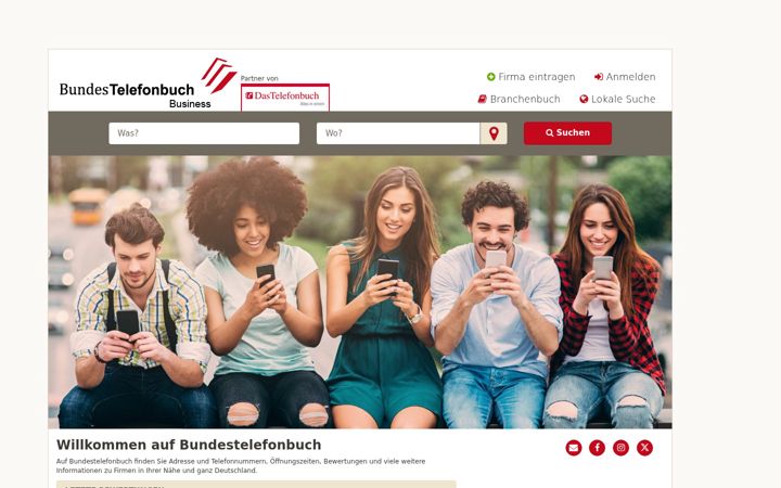 Screenshot of bundes-telefonbuch.de