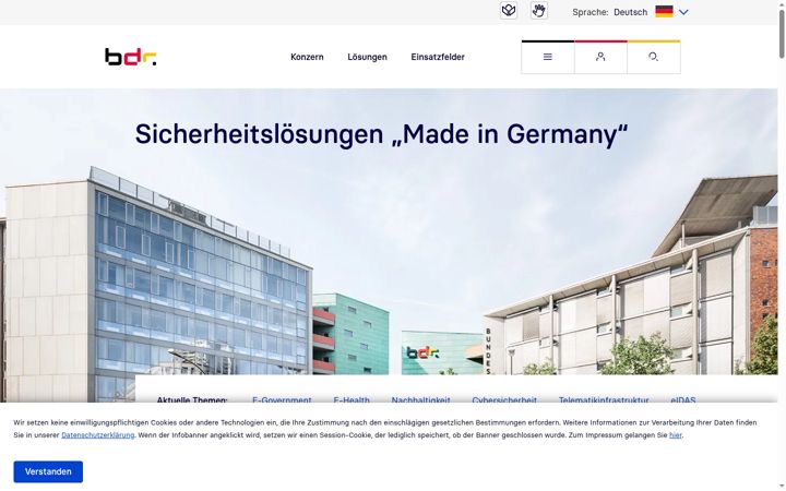 Screenshot of bundesdruckerei.de