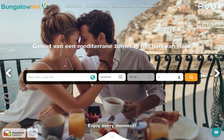 Screenshot of bungalow.net