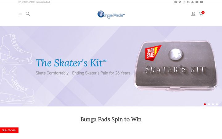 Ekraanipilt saidist bungapads.com