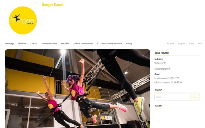 Screenshot of bungee-dance.eu