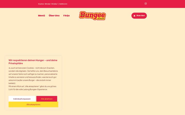 Screenshot di bungeeburger.de