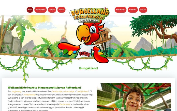 Screenshot of bungelland.nl