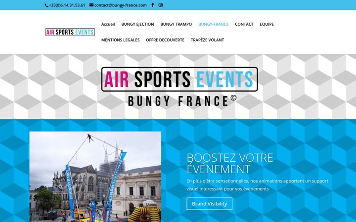 Screenshot of bungy-france.com