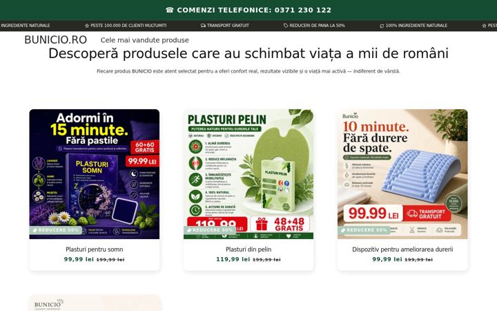 Skærmbillede af bunicio.ro