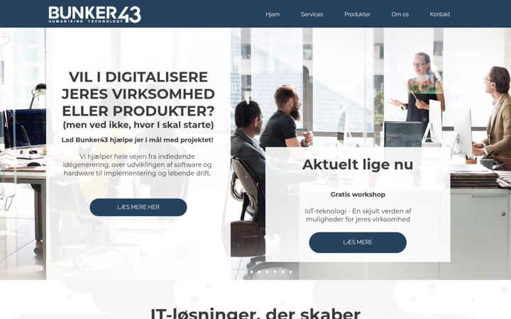 Screenshot of bunker43.net