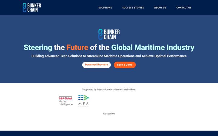 Screenshot of bunkerchain.io
