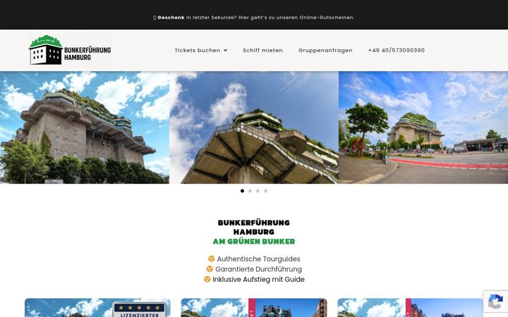 Screenshot ta' bunkerfuehrung-hamburg.de