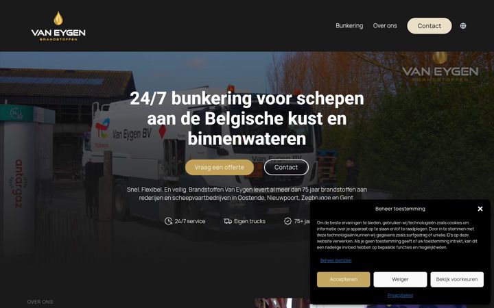 Screenshot of bunkering.be