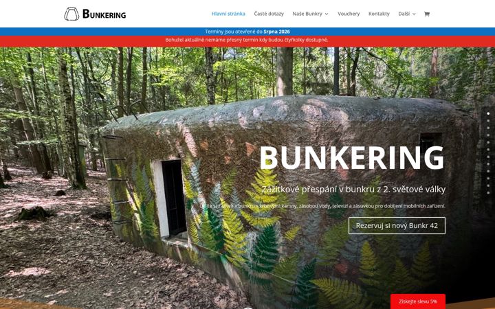 Екранна снимка на bunkering.cz