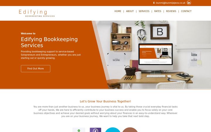 Screenshot of bunmijejeva.co.uk