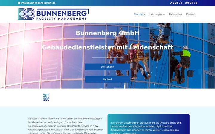Screenshot ta' bunnenberg-gmbh.de